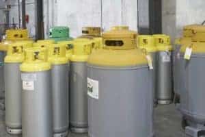 large cylinders of refrigerant